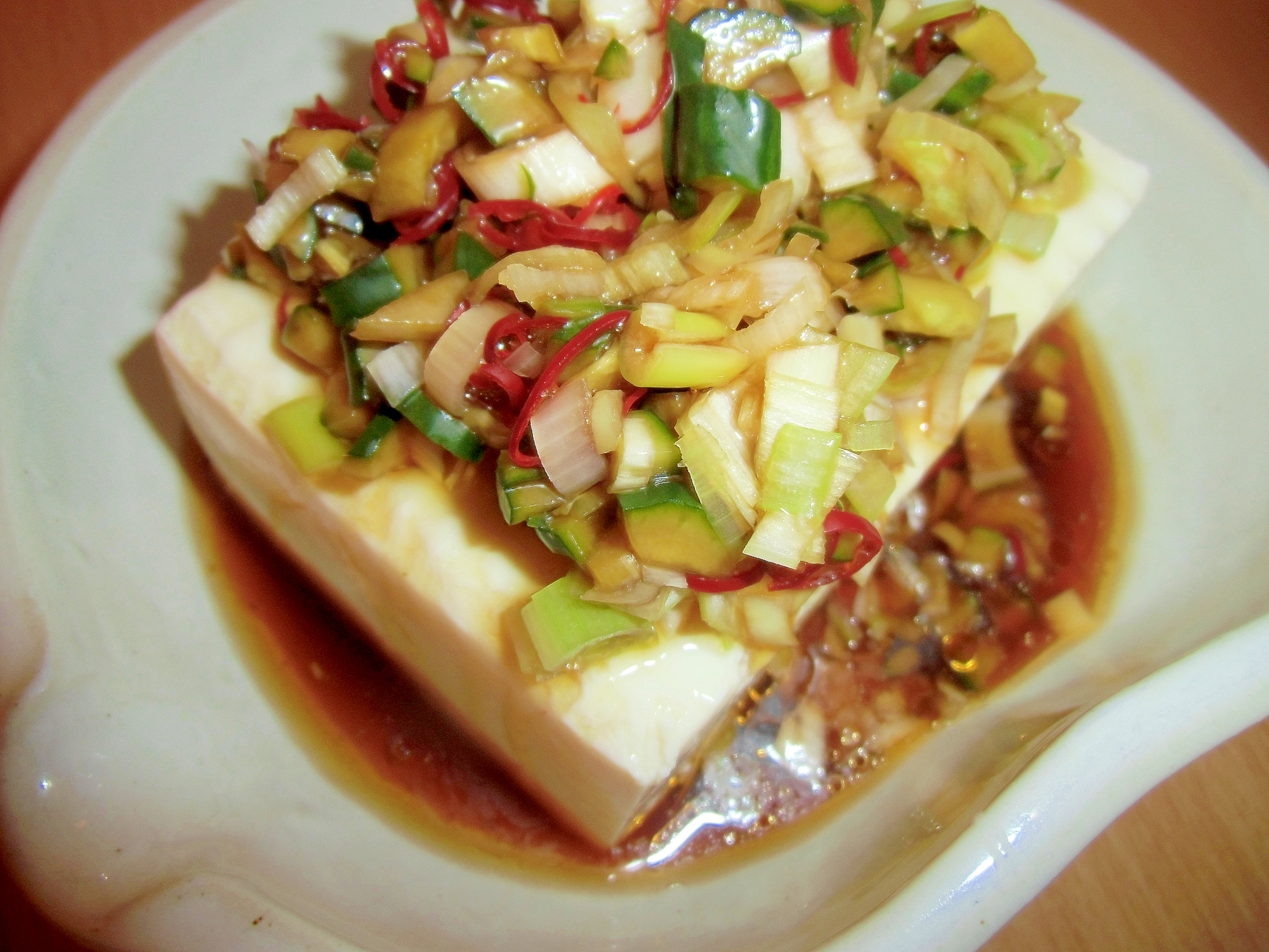 中華風マヨ焼き豆腐