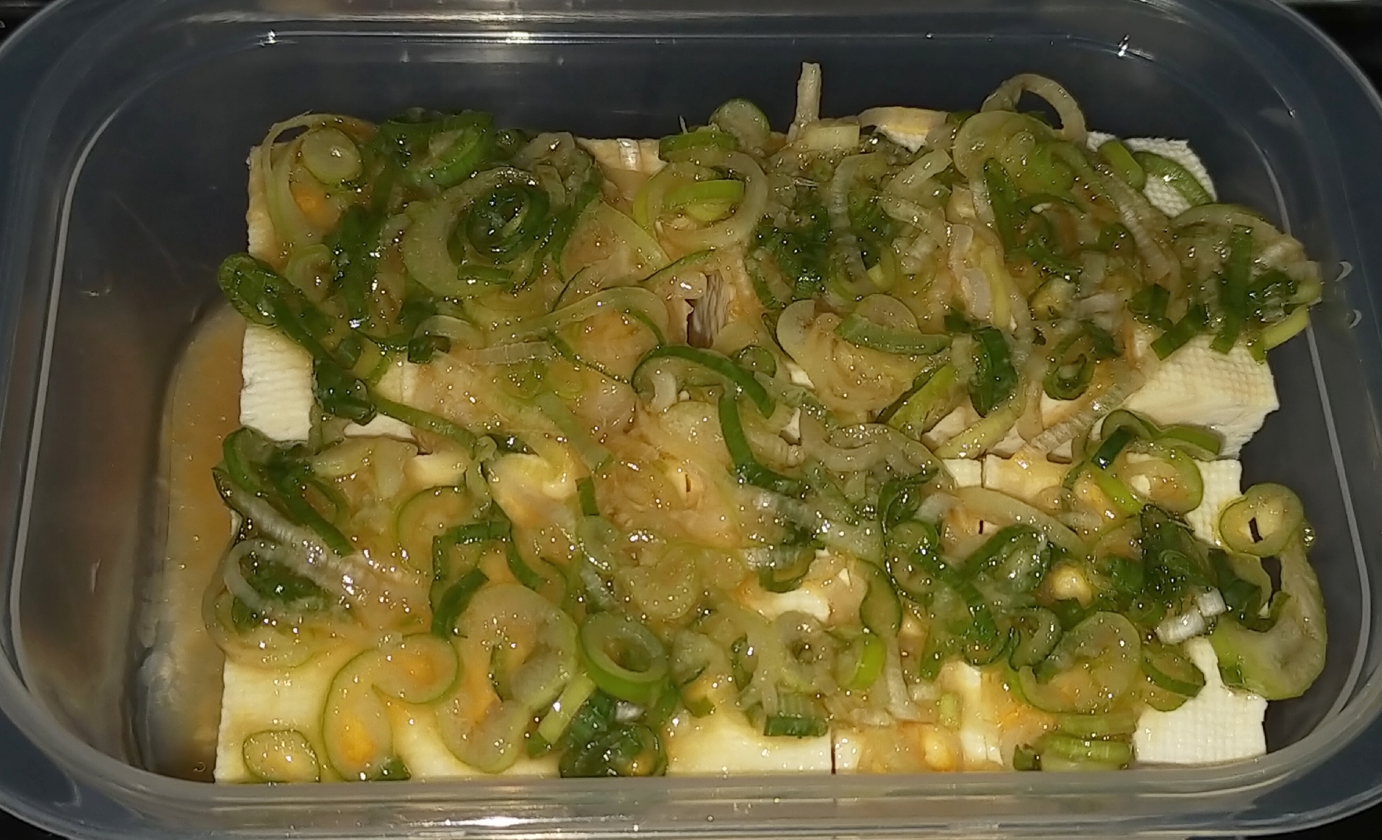 簡単_ネギだれ豆腐