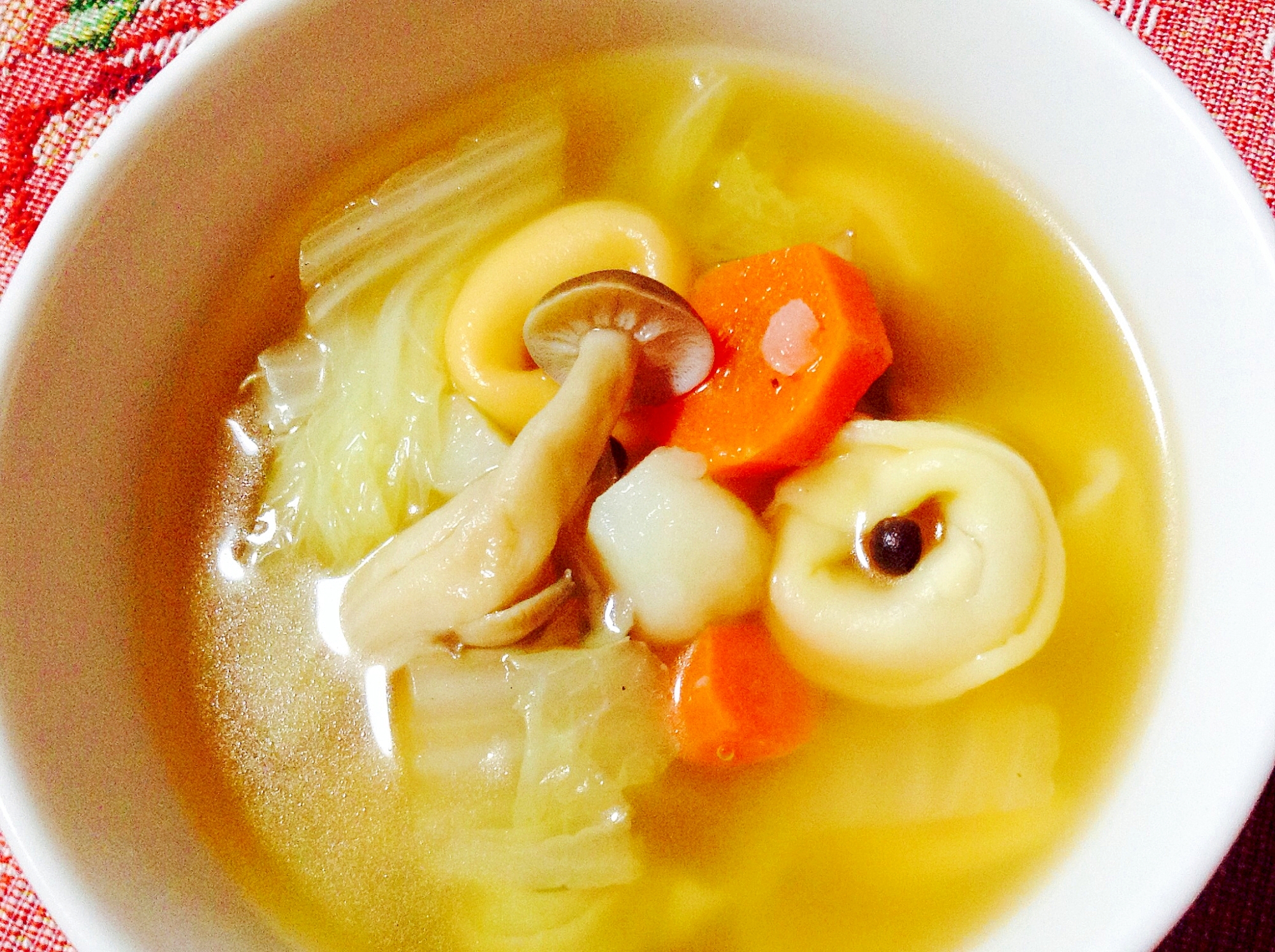 トルテリーニ入り♡野菜スープ