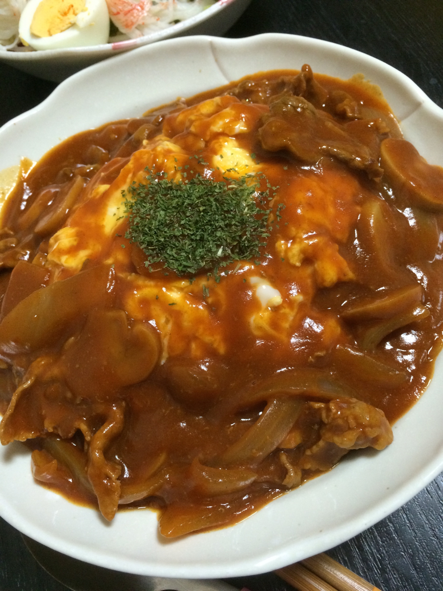 卵とろとろオムハヤシ♡