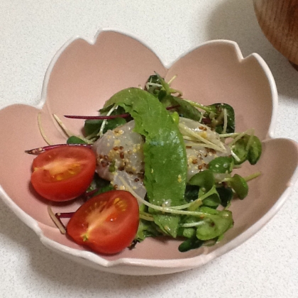 お酒と相性抜群★鯛のカルパッチョサラダ