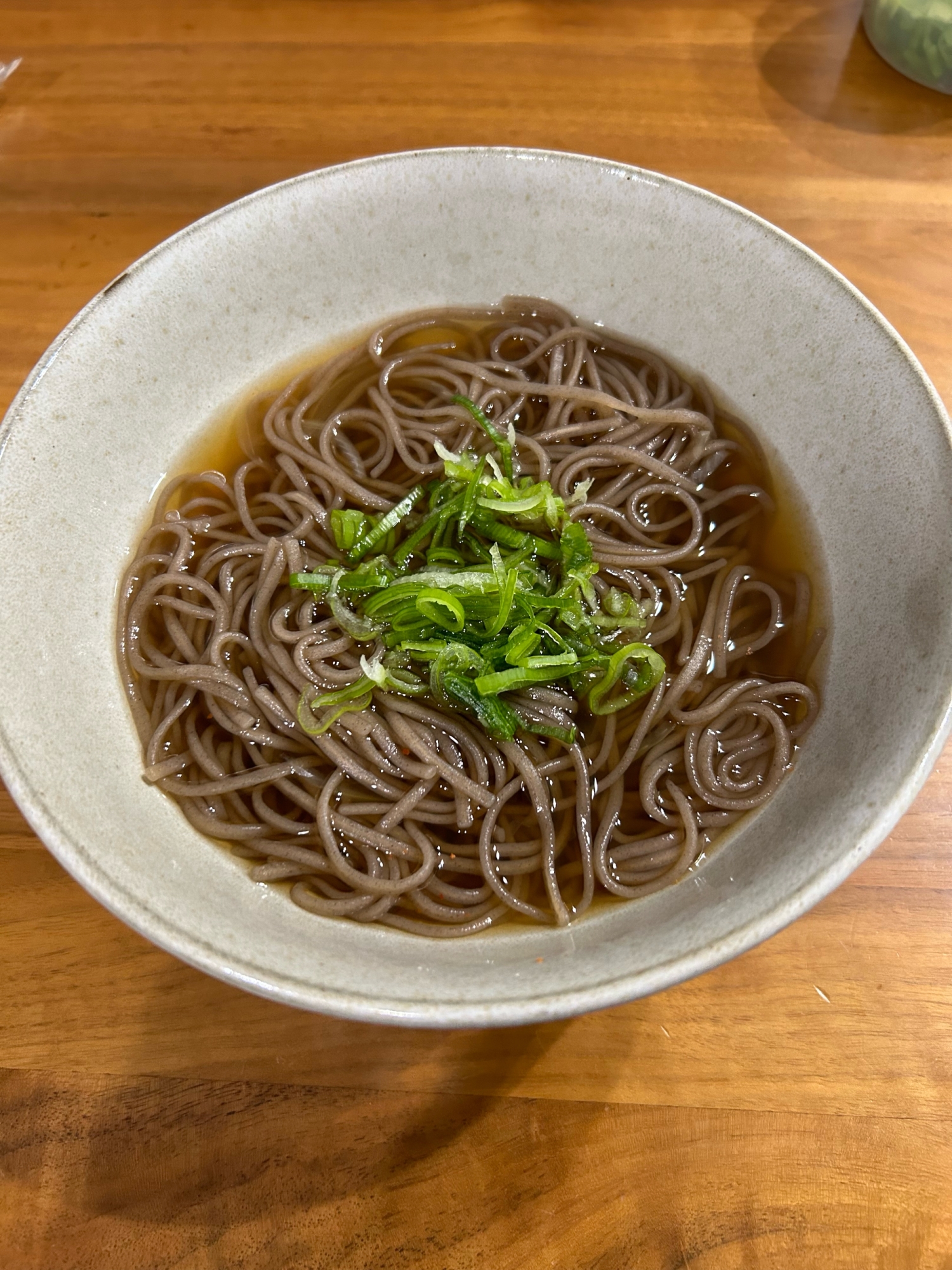 青ネギのかけそば