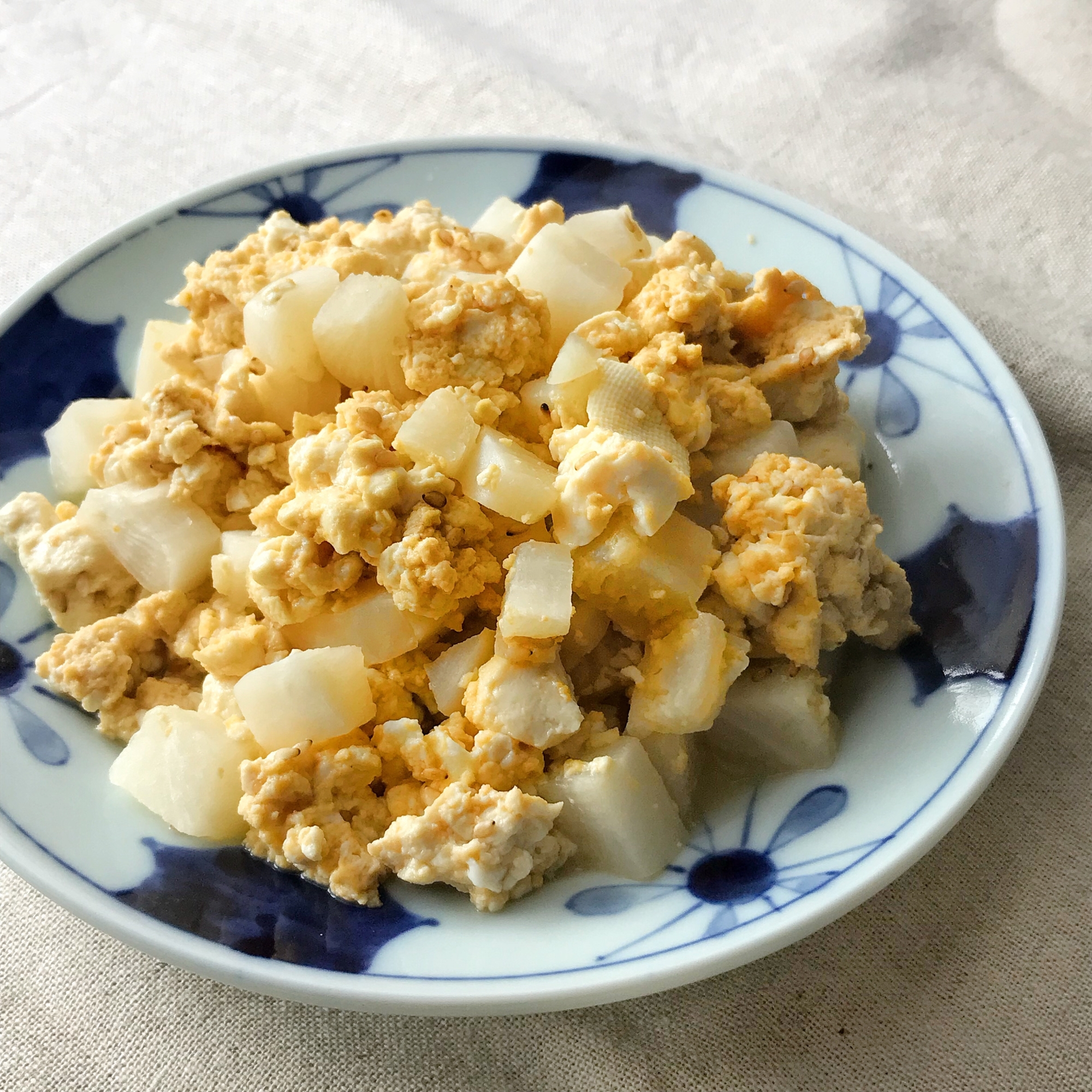 大根と豆腐のチャンプルー