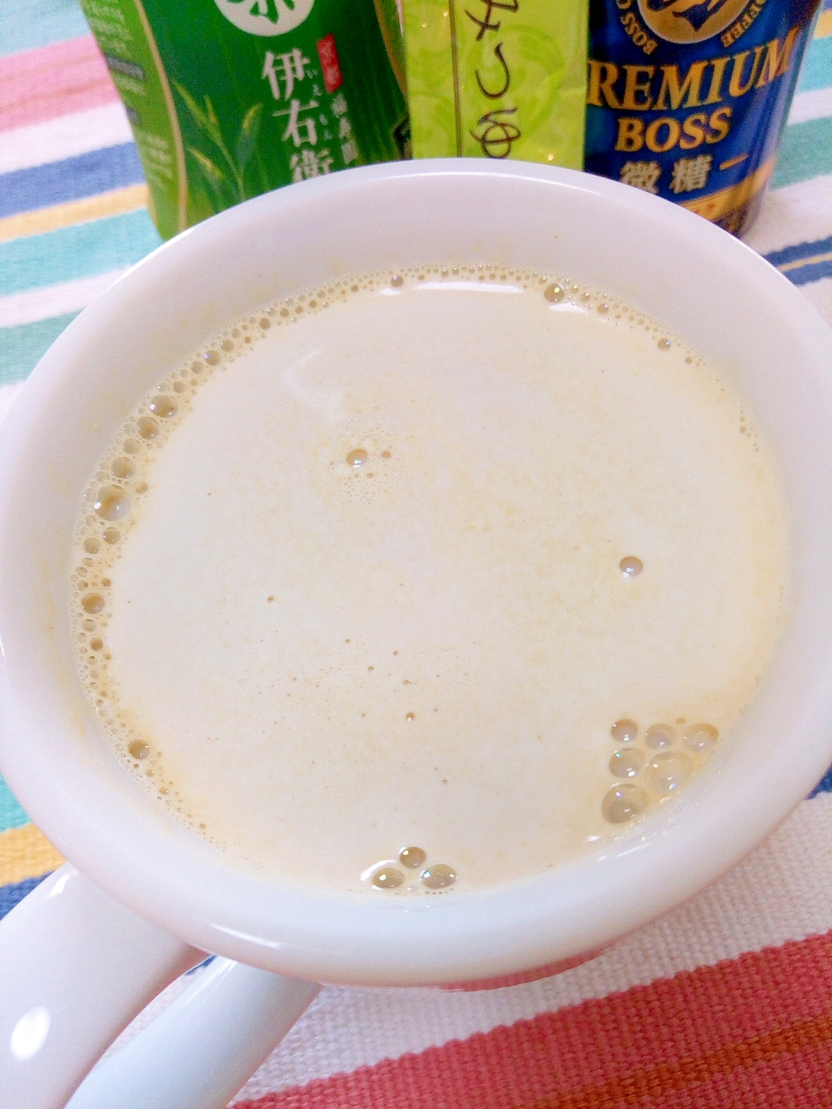 ホッと☆はちみつゆずグリーンカフェオレ♪