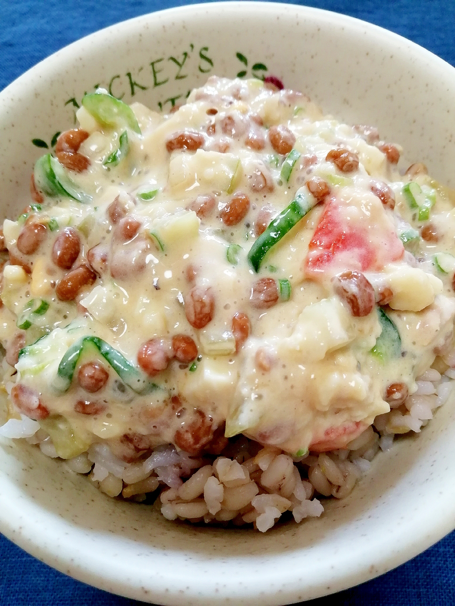 納豆の食べ方-ポテトサラダ＆セロリ♪