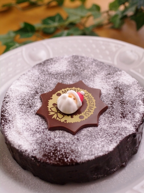 ガトー オ ショコラのクリスマスケーキ レシピ 作り方 By めろんぱんママ めろんカフェ 楽天レシピ