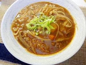 ＊カレーの残りでカレーうどん＊隠し味はこれだ～