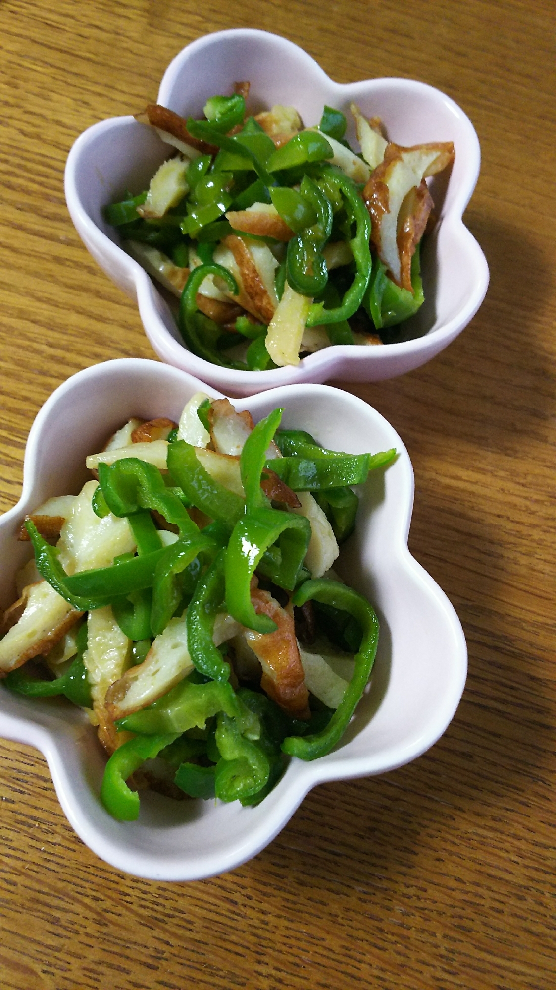 ピーマンとちくわの醤油炒め