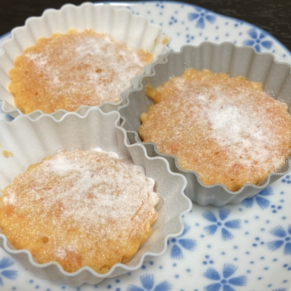 電子レンジで時短(^^)HMの人参のカップケーキ♪
