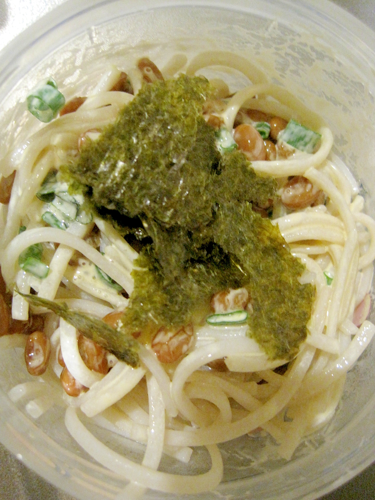 納豆サラダ蕎麦