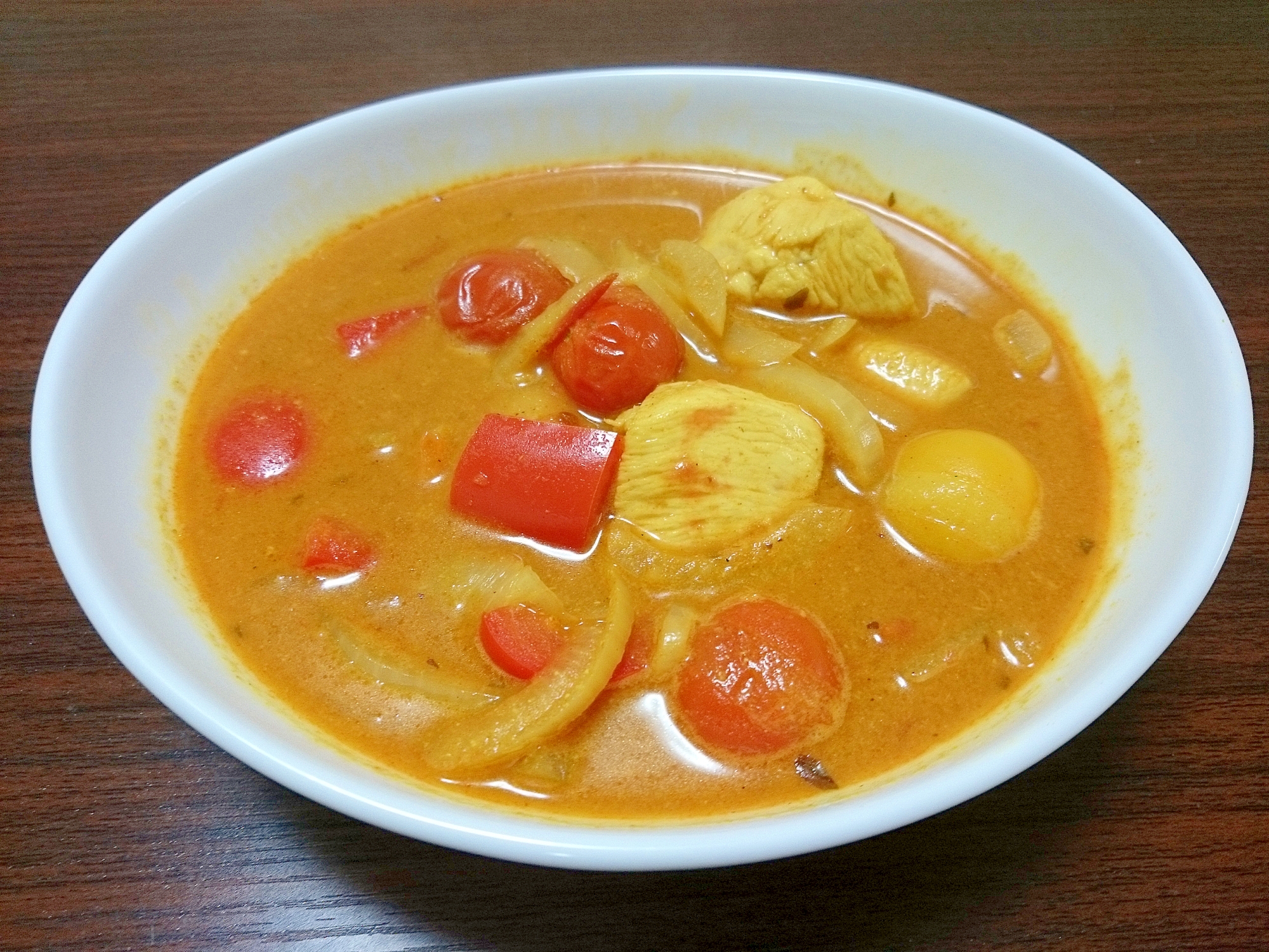 【簡単１人鍋】ダンドリーチキンのカレースープ