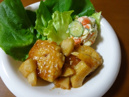 たけのこ入りつくね丼