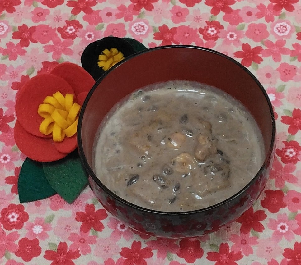 ✨生クリームのお汁粉✨