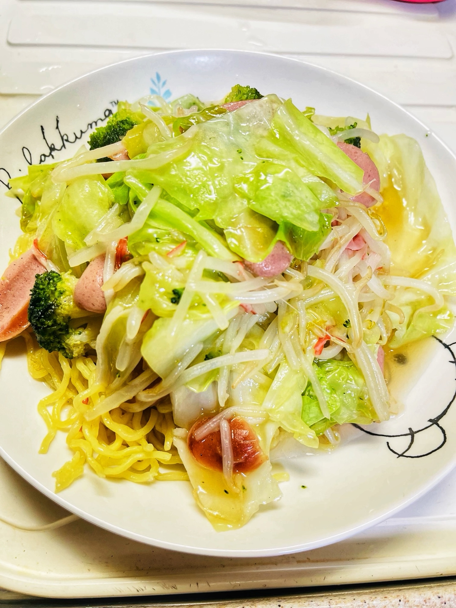 料理苦手ママが作れた(*´ﾛ`*)あんかけ焼きそば