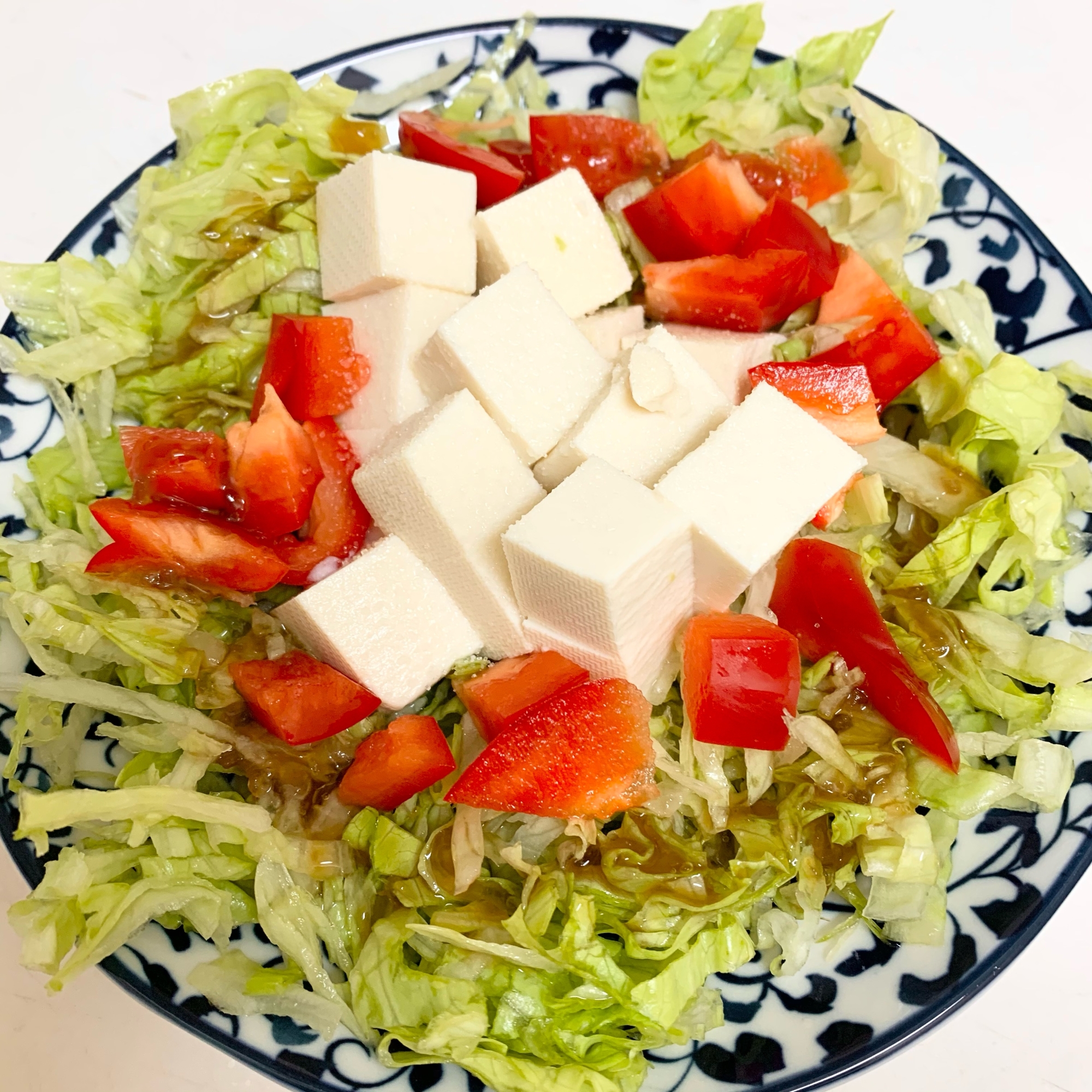 ☆野菜2つと豆腐だけでパーティーサラダ☆