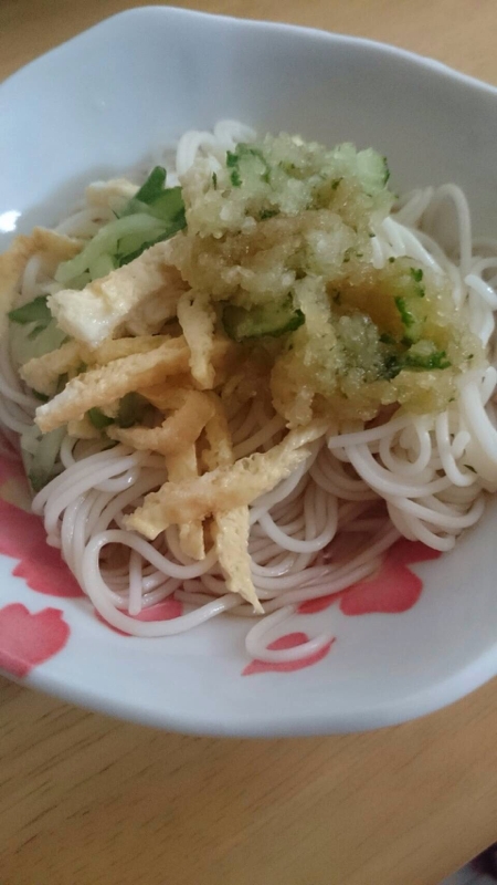 大根おろしきゅうり☆素麺(*^^*)