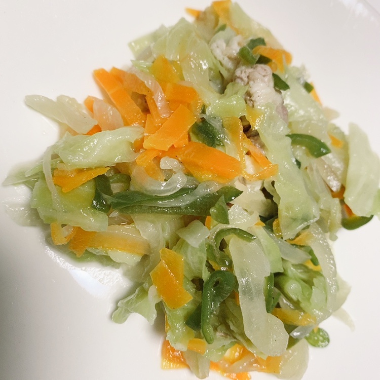 シンプルな味付けで簡単！！野菜炒め