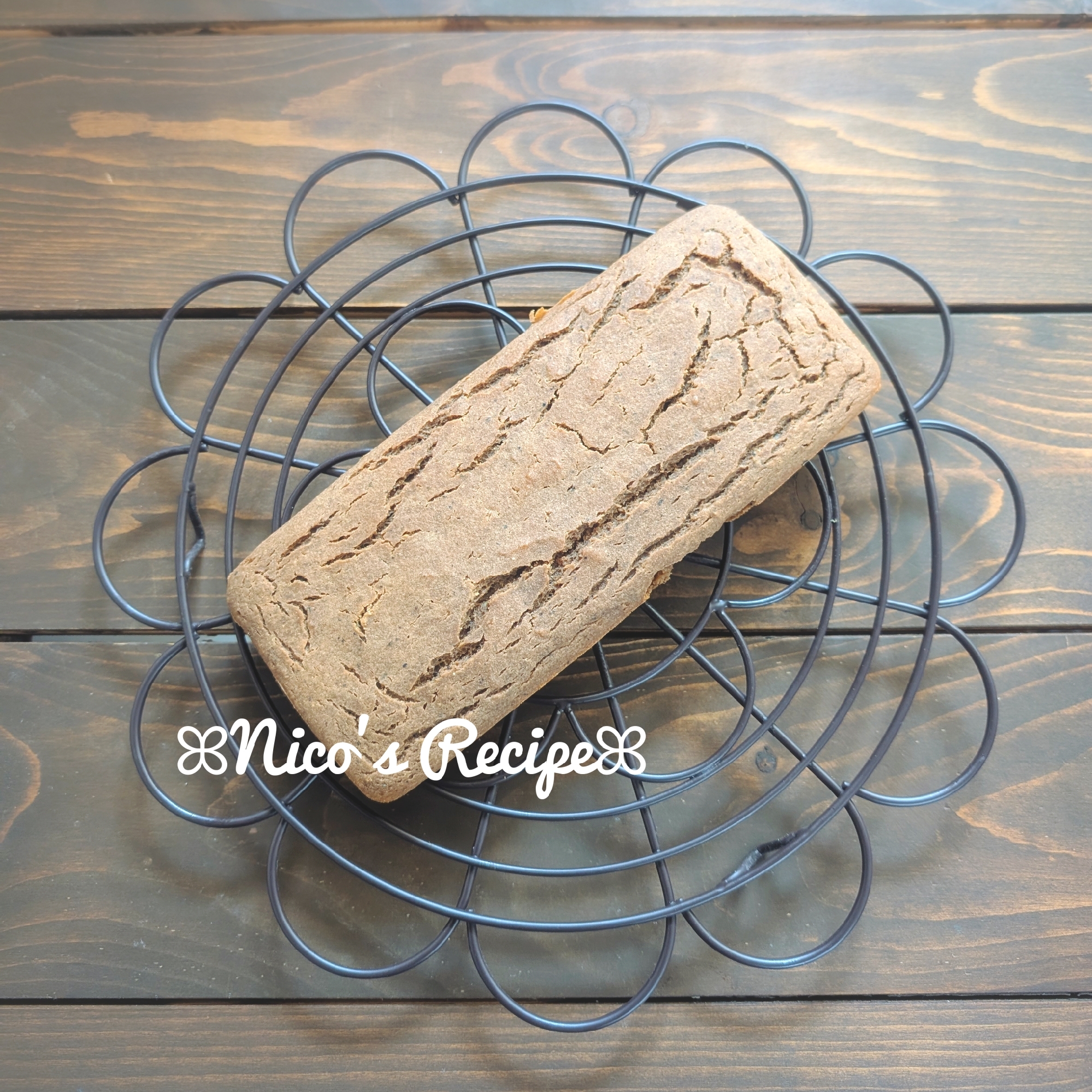 豆腐とミロの米粉ケーキ