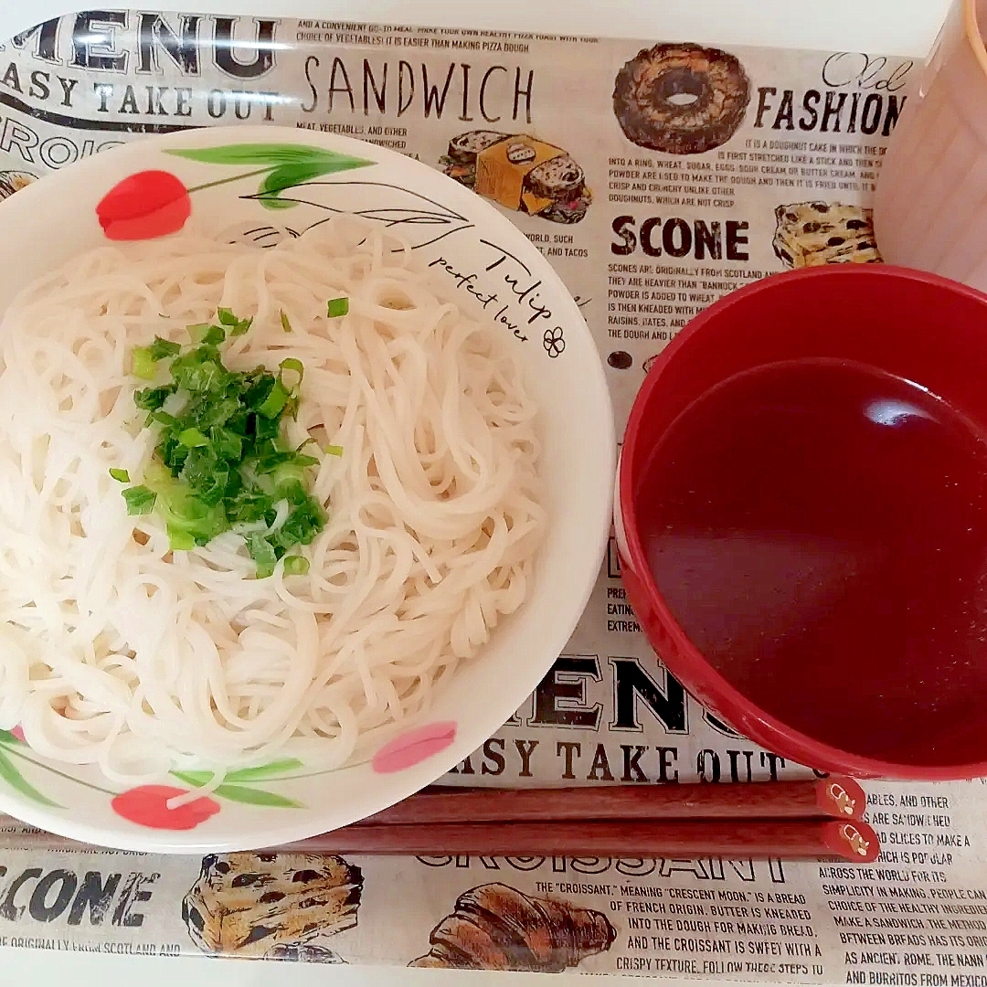 ごま油香る、そうめん