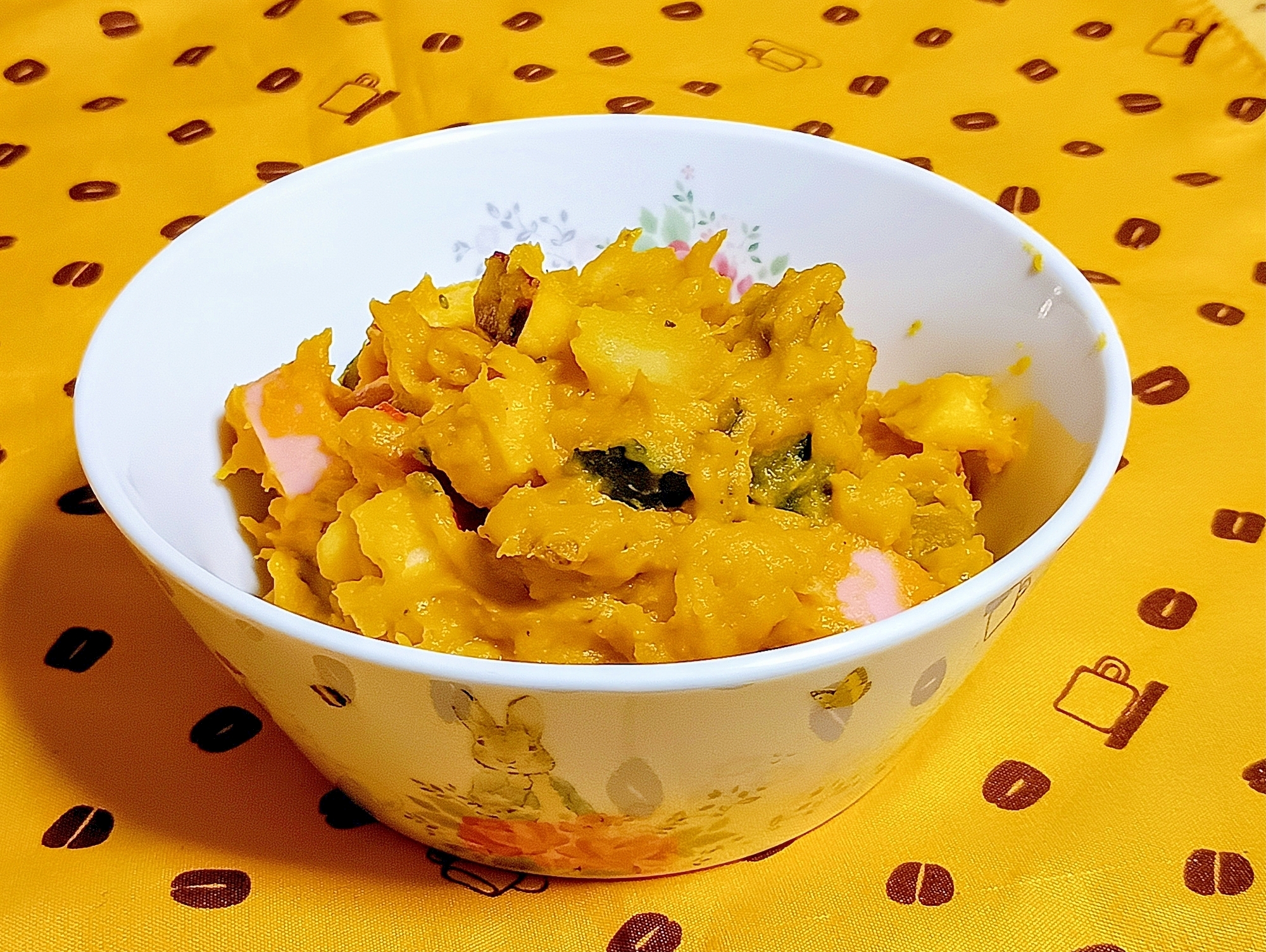 南瓜とじゃが芋とりんごのポタージュサラダ