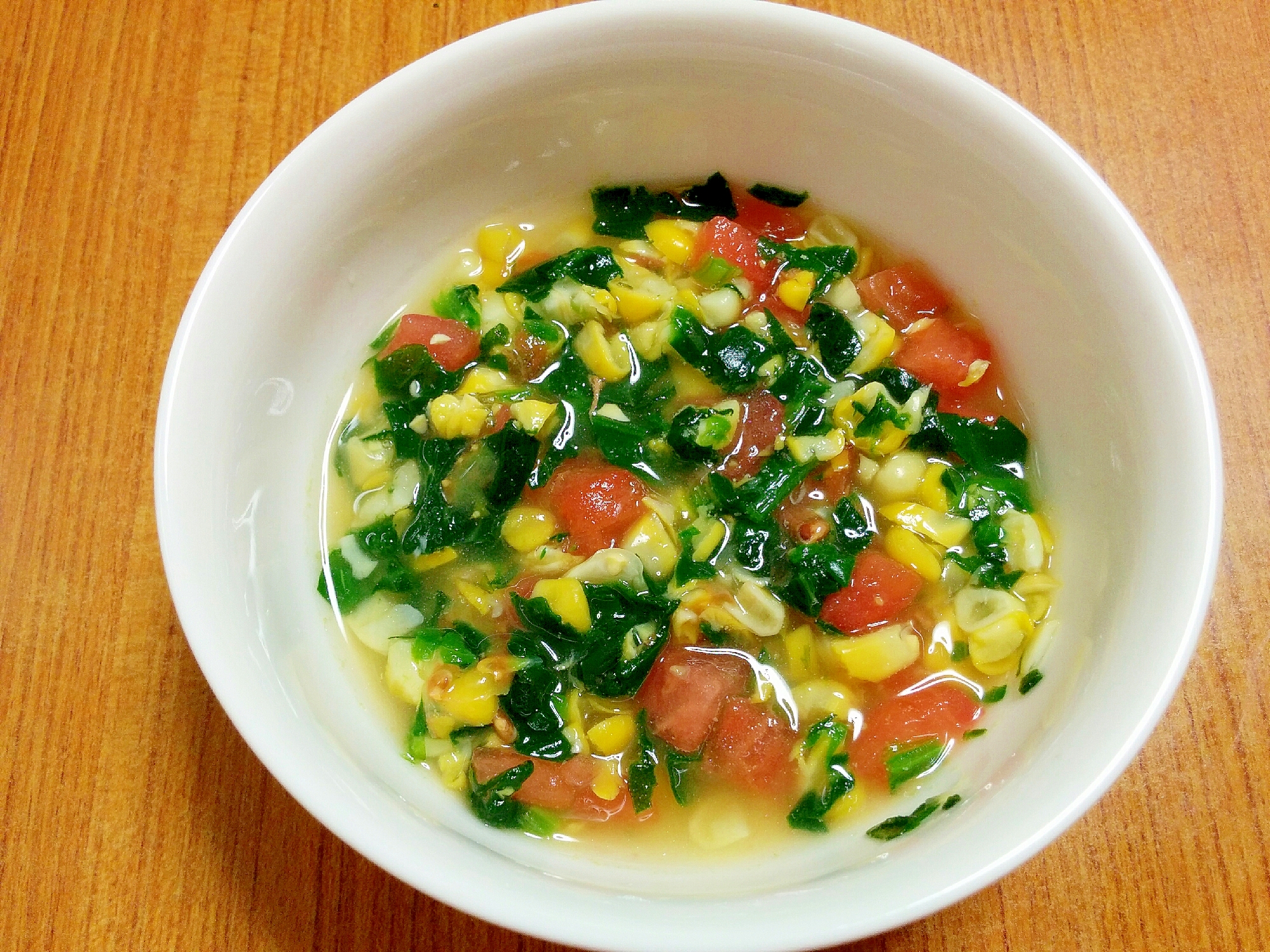 【離乳食】彩りトマトスープ