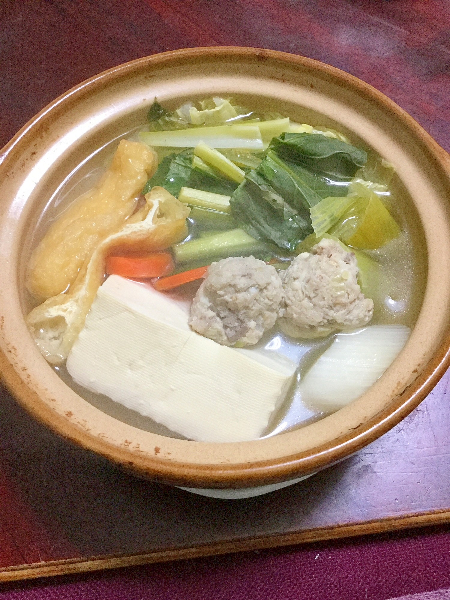 赤アジのつみれの湯豆腐鍋【冬の献立】