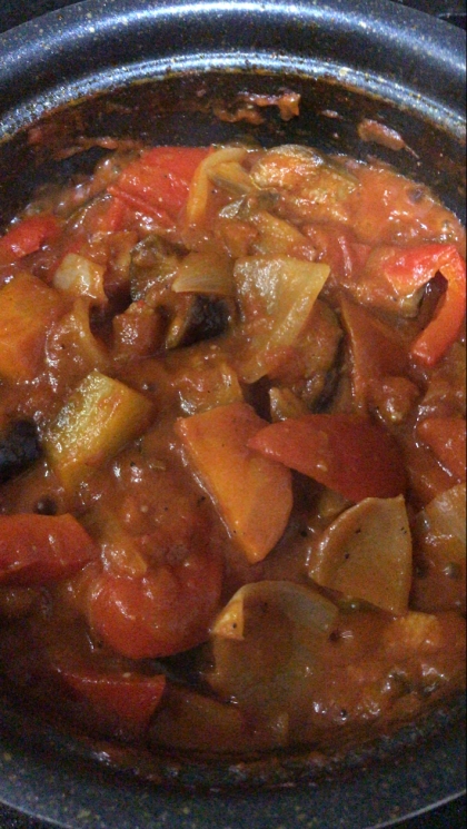 鍋いっぱいの野菜！と焦りながら作りましたが、およそ半量にまでかさが減って、たくさん野菜を摂る事が出来る素敵なメニュー♪美味しかったです(^^)