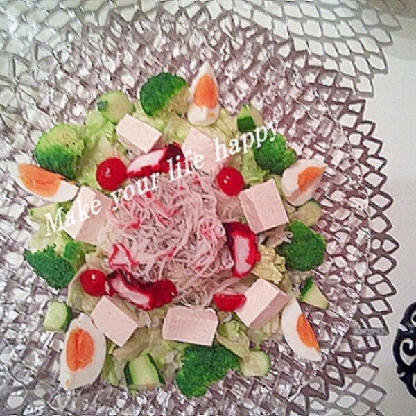 カニカマとレタスたっぷりのお花サラダ レシピ 作り方 By ジャカランダ 楽天レシピ カニカマとレタスたっぷりのお花サラダ レシピ 作り方 By ジャカランダ 楽天レシピ