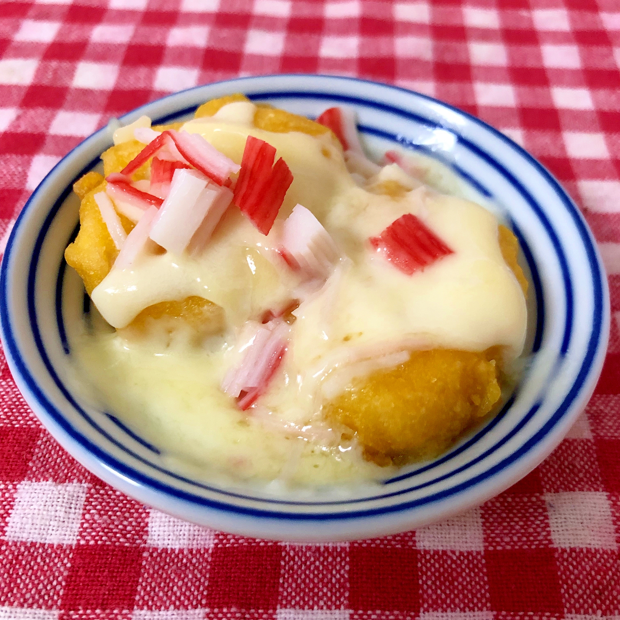 チキンナゲットのカニカマとチーズ☆