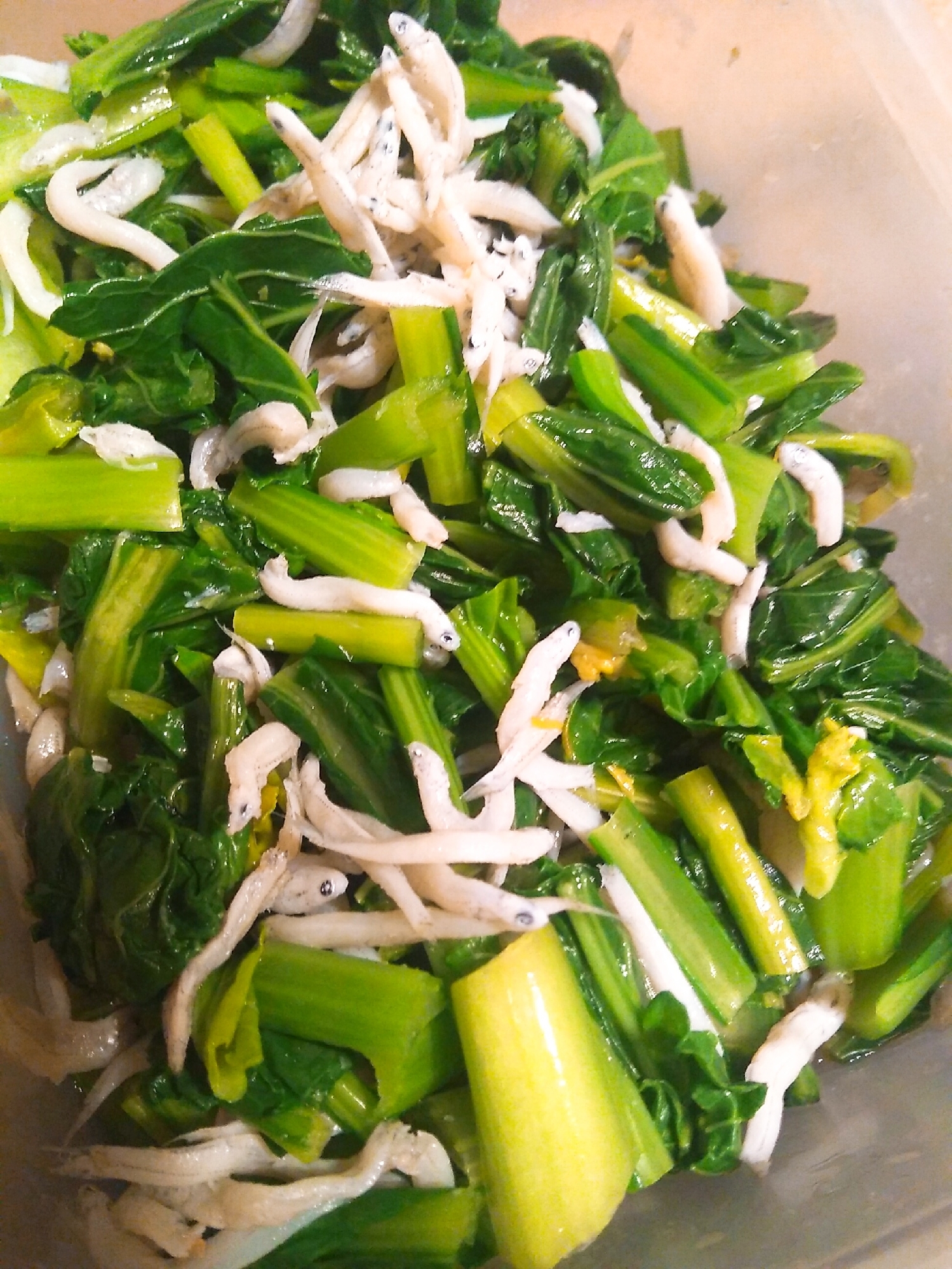 小松菜としらすのお浸し