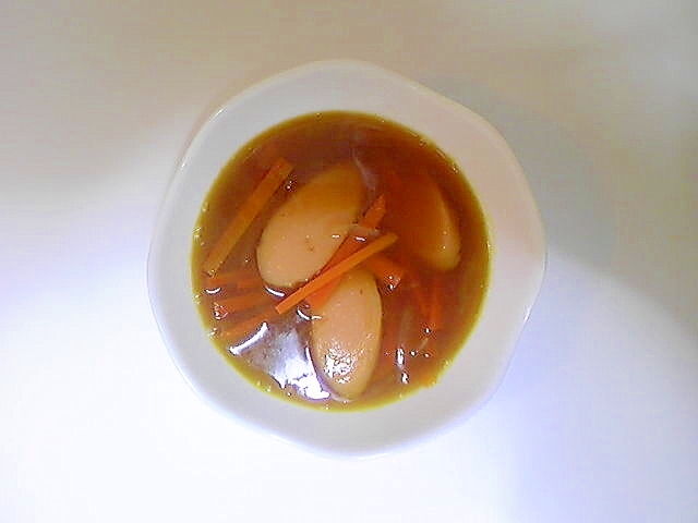 魚ニソ、玉ねぎ、人参のカレースープ