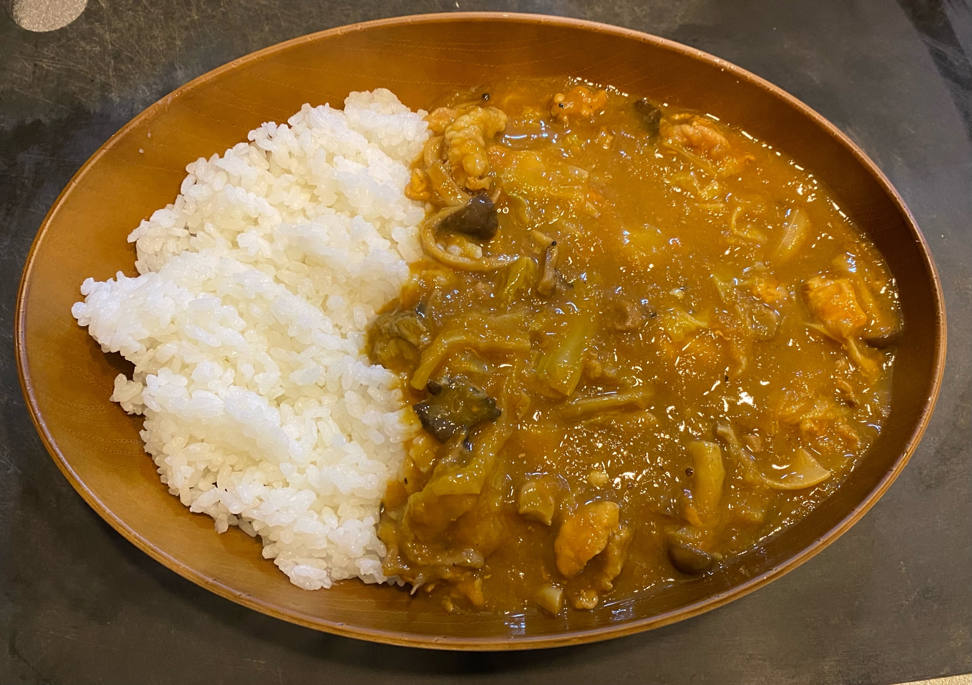 キノコたっぷりりんごと白菜のトロトロカレー