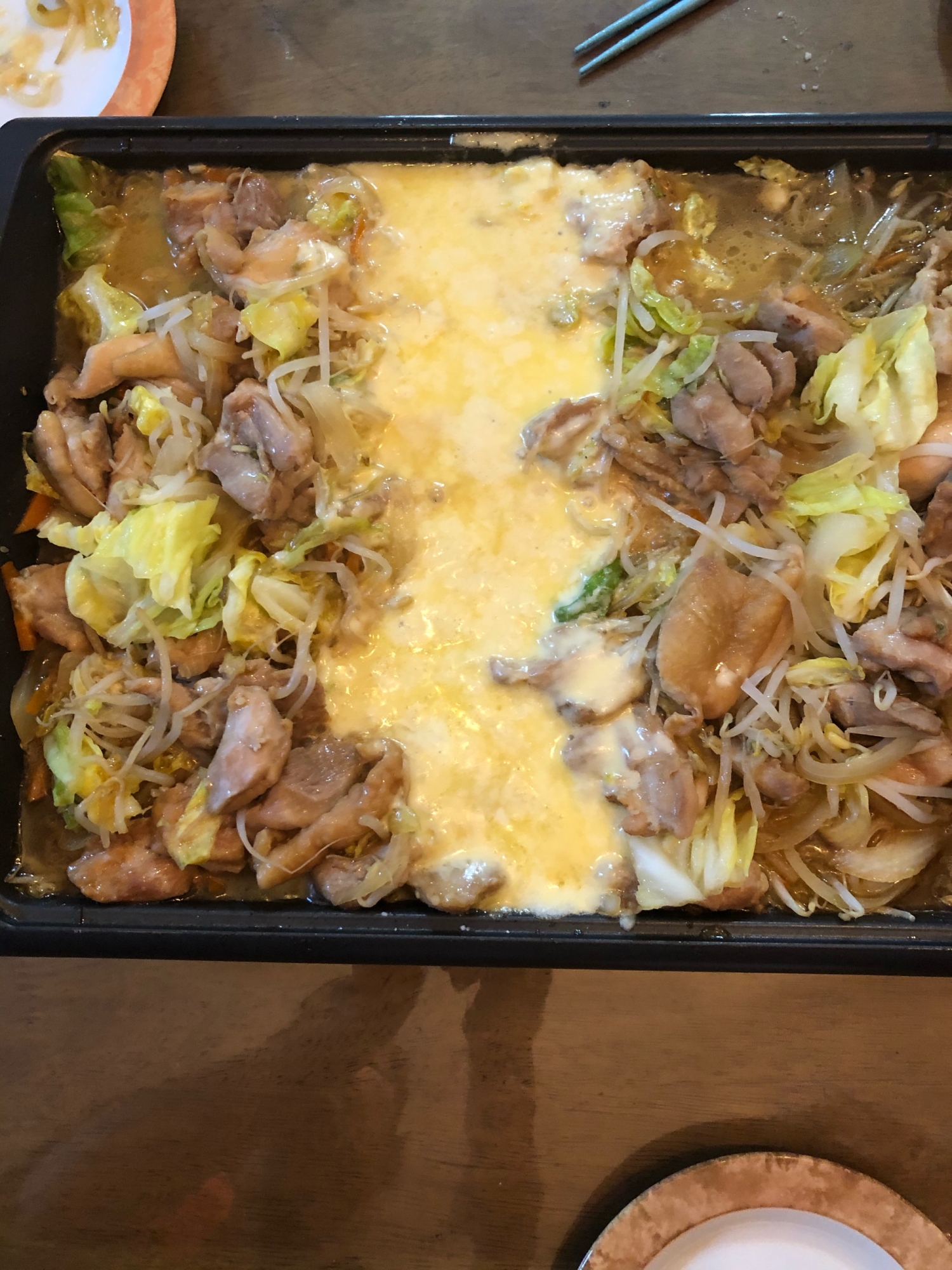 子供が喜ぶ!焼肉のタレで辛くないチーズダッカルビ☆