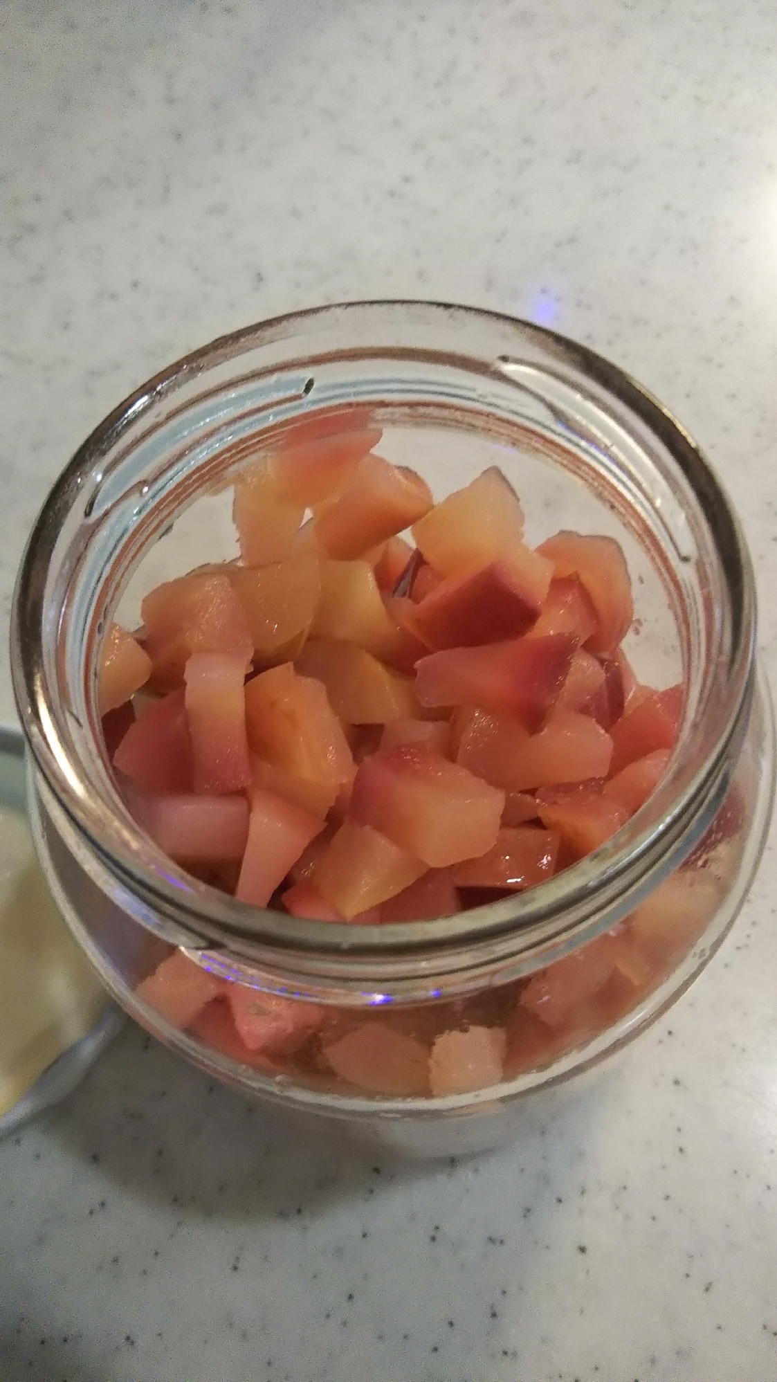 レンジで簡単、りんご煮