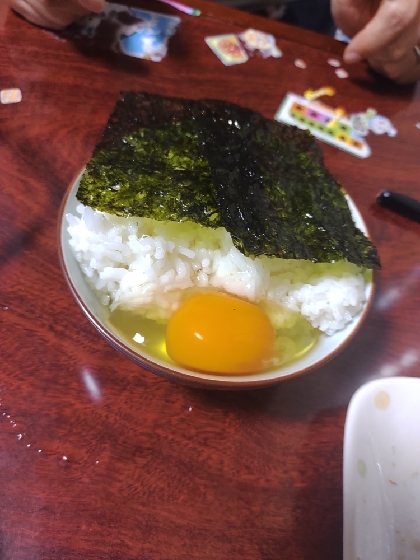 韓国海苔卵かけご飯☆