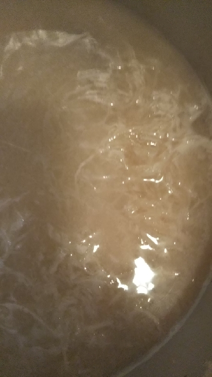 刺身のつま味噌汁