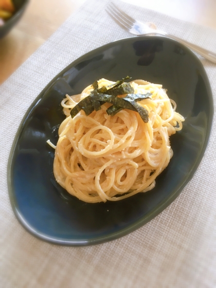 aoi++さん、お昼にたらこパスタを作りました♪
初めて作りましたが、簡単でしかも美味しくできました。何度も作りたくなりました(*´◒`*)