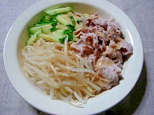 胡麻だれ冷しゃぶ素麺