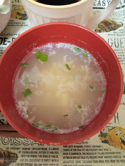 とろとろ白菜の中華卵スープ