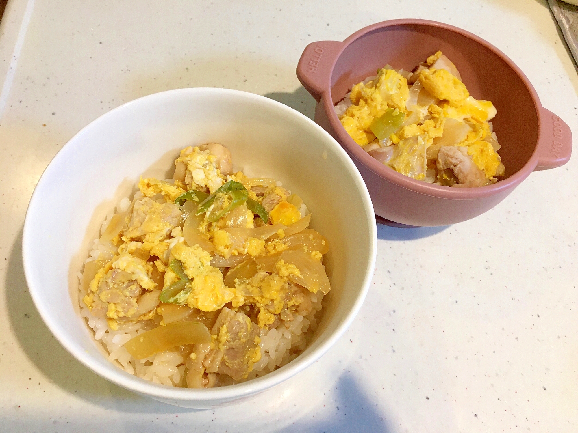 親子丼 離乳食完了期から取り分けｏｋ レシピ 作り方 By ごま柴ちゃん 楽天レシピ