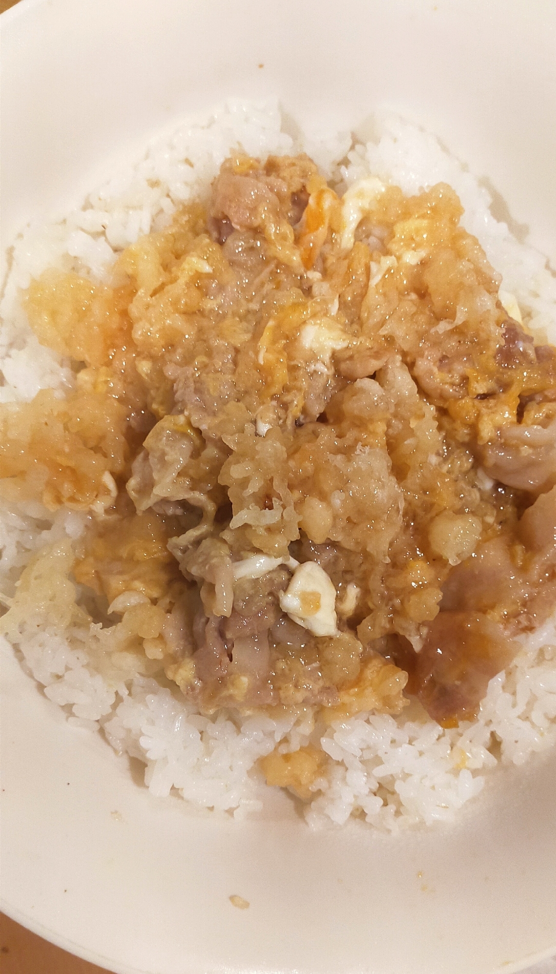 豚肉の天とじ丼