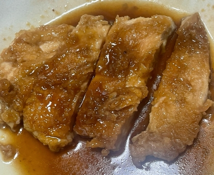 鶏の竜田揚げおろしソースで