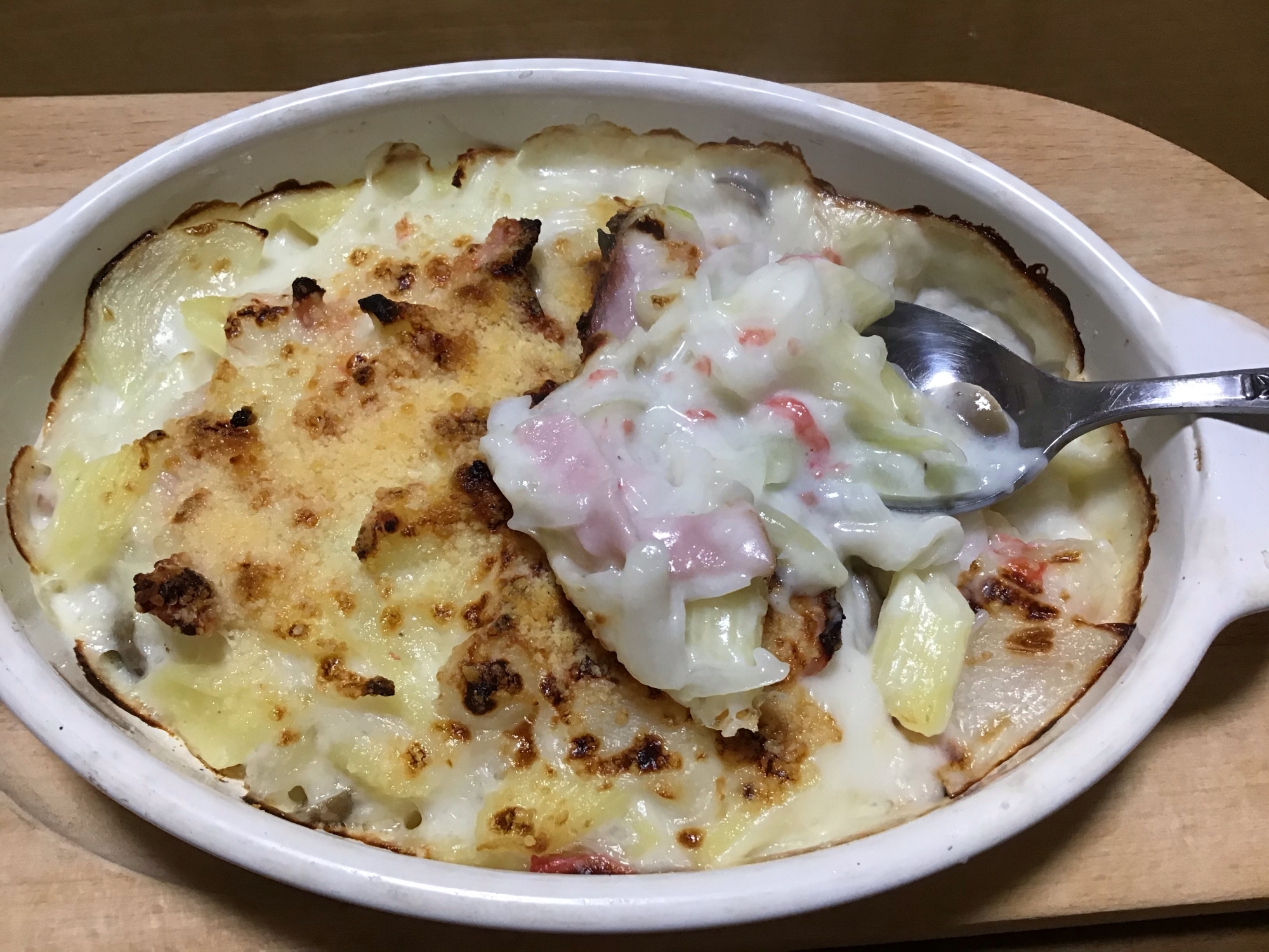 米粉でダマにならない 簡単グラタン