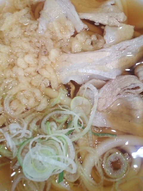 肉たぬきうどん