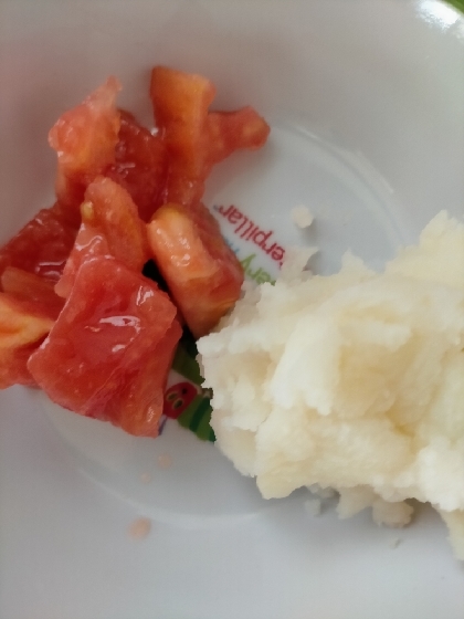 離乳食後期☆トマトとポテトのサラダ