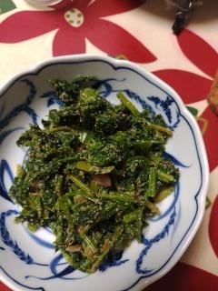 冷凍ほうれん草の胡麻和え