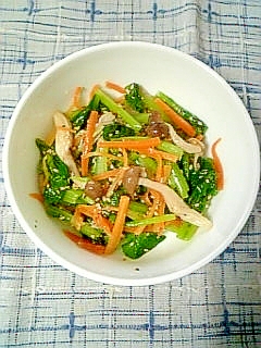 ☆小松菜人参しめじナムル風☆