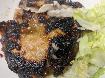 ガーリック醤油で頂くチキンステーキ