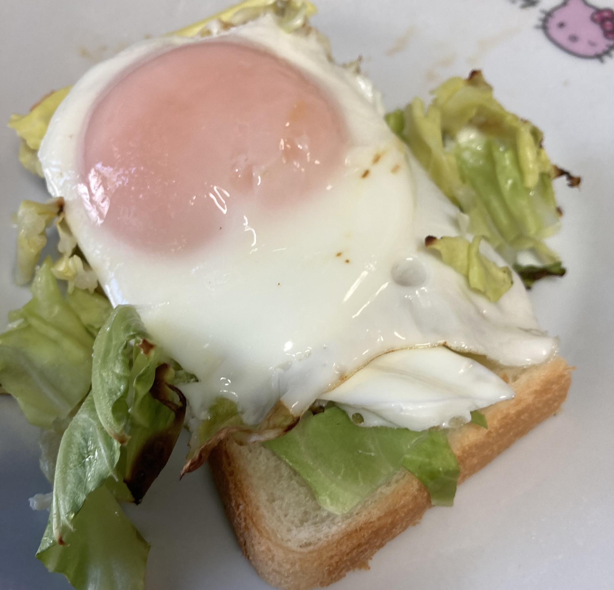 トースターで目玉焼きこんがりトースト