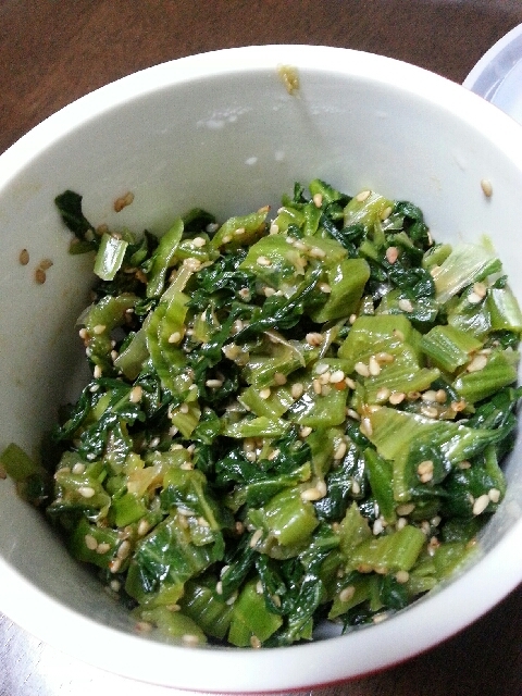 保存オッケー!生高菜のピリ辛炒め